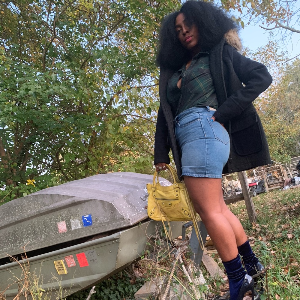 Wool Blend Color Block Coat - image 6